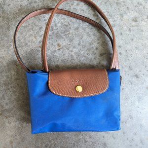 Le Pliage Shoulder Tote Royal Blue large